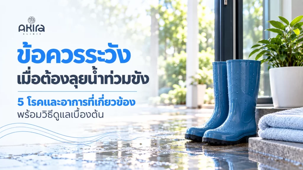 โรคหลังน้ำท่วมและการดูแลเบื้องต้น